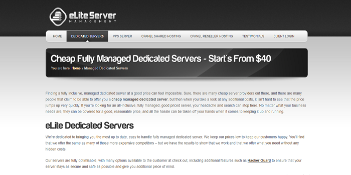 low cost dedicated servers